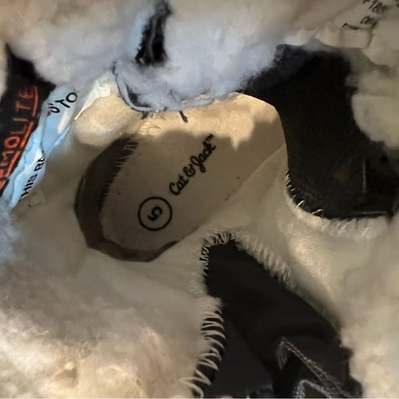 Cat & Jack Gray and Pink Rain & Snow Boots Waterproof - Picture 5 of 5